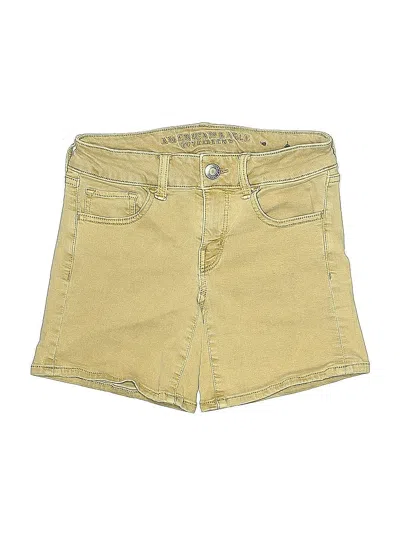 Pre-owned U.s. Polo Assn Khaki Shorts In Yellow