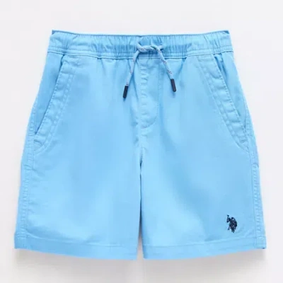 U.s. Polo Assn Little & Big Kid Boys Pull-on Short In Blue