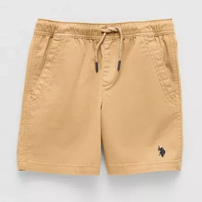 U.s. Polo Assn Little & Big Kid Boys Pull-on Short In Orange