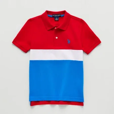 U.s. Polo Assn Little & Big Kid Boys Short Sleeve Regular Fit Embroidered Polo Shirt In Multi