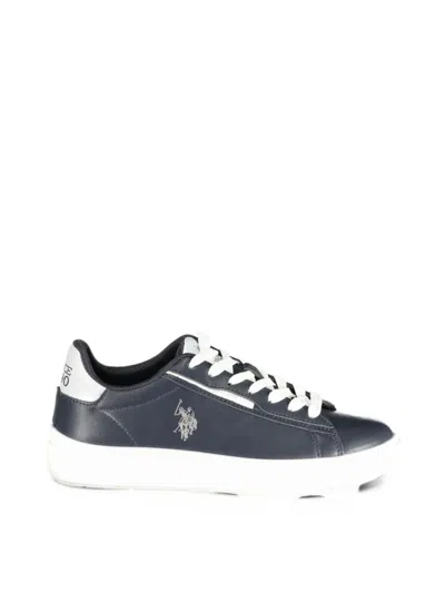 U.s. Polo Assn Logo-embroidered Sneakers In Blue