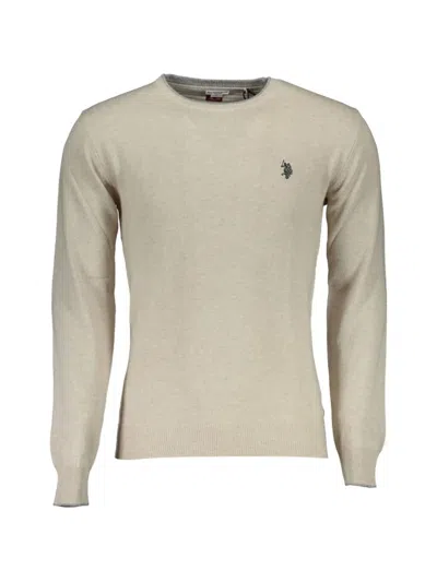 U.s. Polo Assn Logo-embroidered Sweater In Neutrals