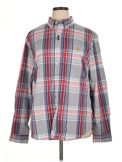 U.s. Polo Assn Long Sleeve Button Down Shirt In Gold