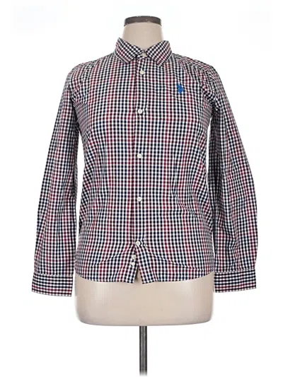 Pre-owned U.s. Polo Assn Long Sleeve Button Down Shirt In Red