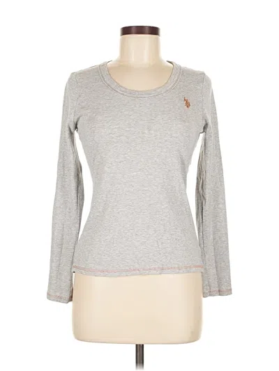 Pre-owned U.s. Polo Assn Long Sleeve T-shirt In Gray