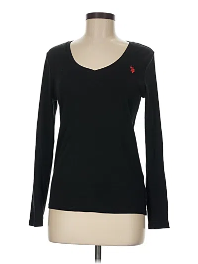 Pre-owned U.s. Polo Assn Long Sleeve T-shirt In Black