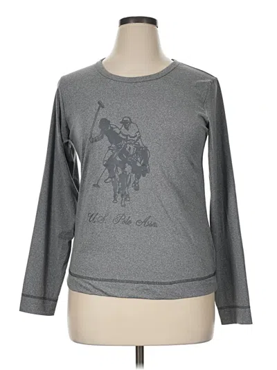 Pre-owned U.s. Polo Assn Long Sleeve T-shirt In Gray