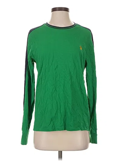 Pre-owned U.s. Polo Assn Long Sleeve T-shirt In Green