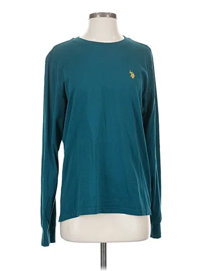 Pre-owned U.s. Polo Assn Long Sleeve T-shirt In Teal
