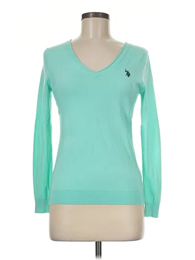 Pre-owned U.s. Polo Assn Long Sleeve T-shirt In Teal