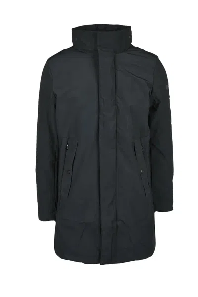 U.s. Polo Assn Men's Outerwear Black Padded Jacket In Blue