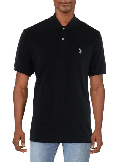 U.s. Polo Assn Mens Pique Short Sleeves Polo Shirt In Multi