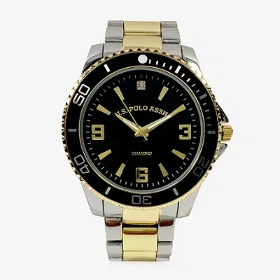 U.s. Polo Assn Mens Two Tone Bracelet Watch Usc80642jc In Multi