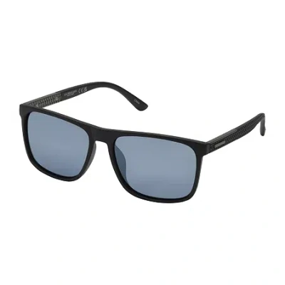 U.s. Polo Assn . Mens Uv Protection Rectangular Sunglasses In Black