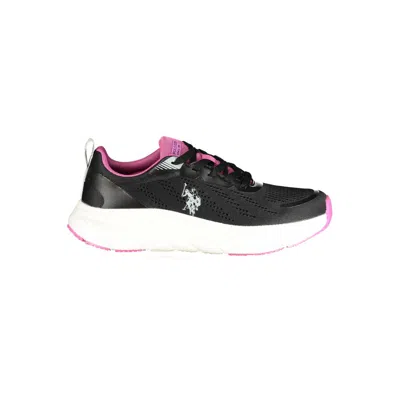 U.s. Polo Assn Nero Fabric Women's Sneaker In Black