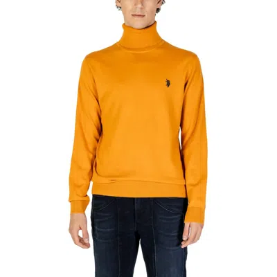 U.s. Polo Assn Orange Cotton Sweater In Yellow
