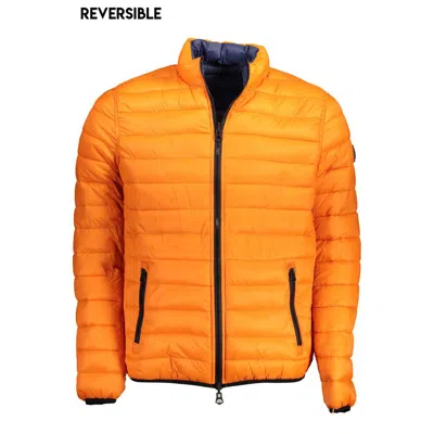 U.s. Polo Assn Reversible-quilted Puffer Jacket In Orange