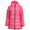 U.s. Polo Assn Chic Pink Hooded Jacket With Side Slits