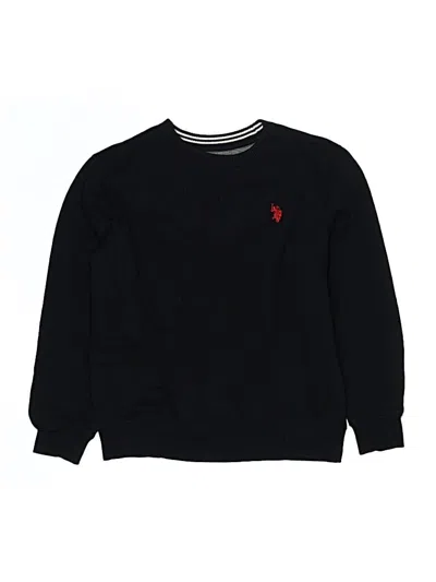 Pre-owned U.s. Polo Assn Kids' Pullover Sweater In Black