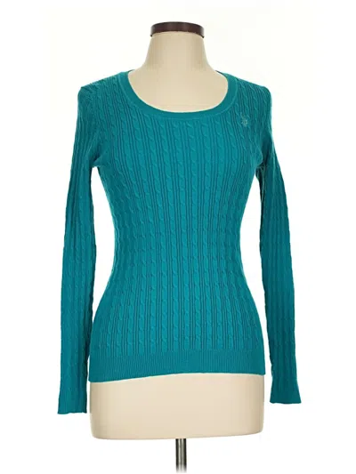 Pre-owned U.s. Polo Assn Pullover Sweater In Blue