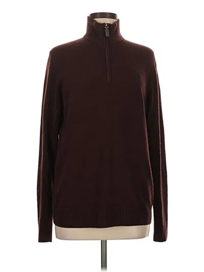 Pre-owned U.s. Polo Assn Pullover Sweater In Burgundy