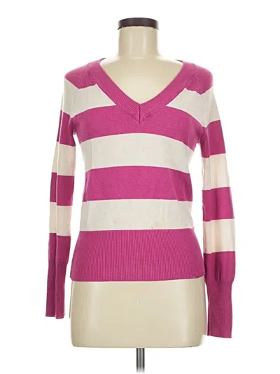 Pre-owned U.s. Polo Assn Pullover Sweater In Pink