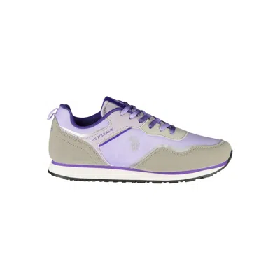 U.s. Polo Assn Purple Polyester Sneaker In Multi