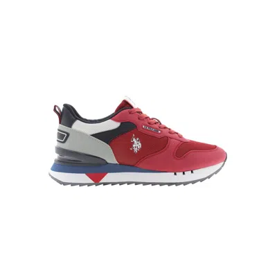 U.s. Polo Assn Red Polyester Sneaker