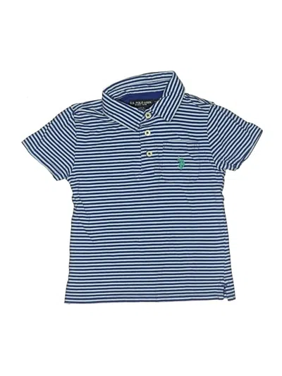 Pre-owned U.s. Polo Assn Kids' Short Sleeve Polo In Blue