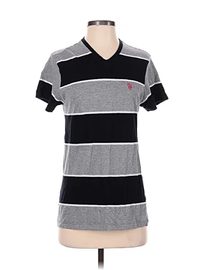 Pre-owned U.s. Polo Assn Short Sleeve Polo In Gray