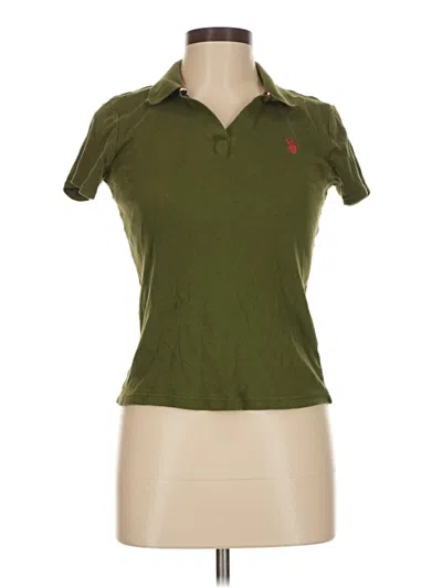 Pre-owned U.s. Polo Assn Short Sleeve Polo In Green