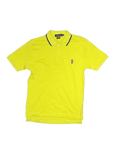 Pre-owned U.s. Polo Assn Kids' Short Sleeve Polo In Yellow