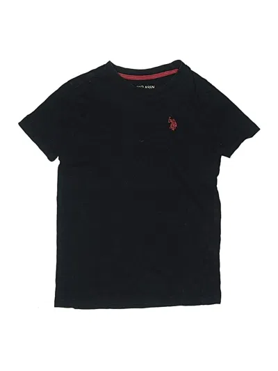 Pre-owned U.s. Polo Assn Kids' Short Sleeve T-shirt In Black