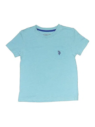 Pre-owned U.s. Polo Assn Kids' Short Sleeve T-shirt In Blue