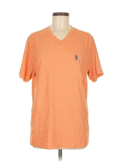 Pre-owned U.s. Polo Assn Short Sleeve T-shirt In Orange