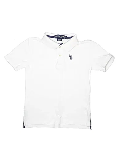 Pre-owned U.s. Polo Assn Kids' Short Sleeve Top White Tops