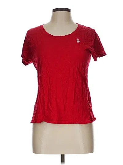 Pre-owned U.s. Polo Assn Short Sleeve T-shirt In Red