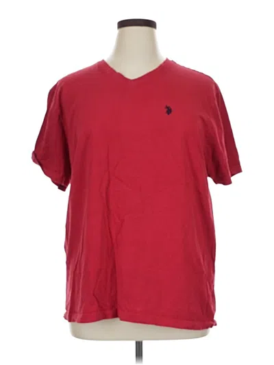 Pre-owned U.s. Polo Assn Short Sleeve T-shirt In Red