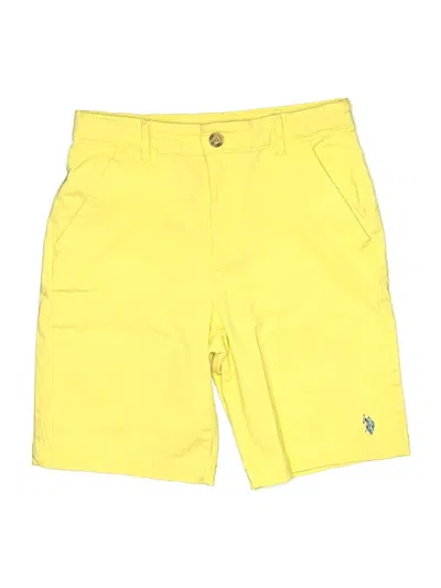Pre-owned U.s. Polo Assn Kids' Shorts In Yellow