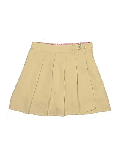 Pre-owned U.s. Polo Assn Kids' Skort In Gold