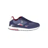 U.S. POLO ASSN SLEEK BLUE SNEAKERS WITH DYNAMIC CONTRAST DETAILS