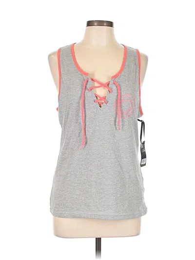 U.s. Polo Assn Sleeveless Top Gray Halter Neckline Tops
