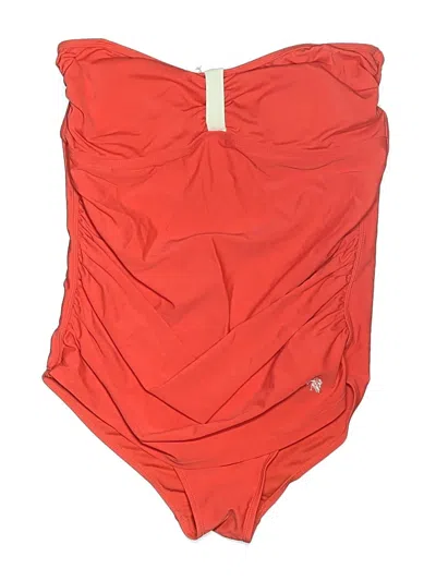 Pre-owned U.s. Polo Assn Sleeveless Top Red Strapless Neckline Tops