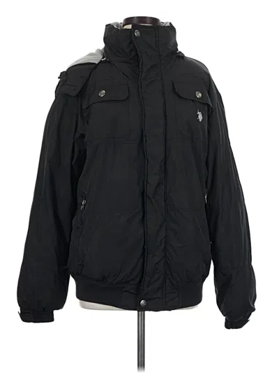 Pre-owned U.s. Polo Assn Snow Jacket In Black