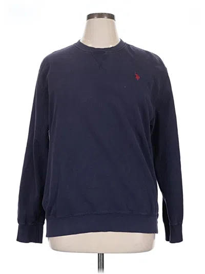 Pre-owned U.s. Polo Assn Sweatshirt In Blue