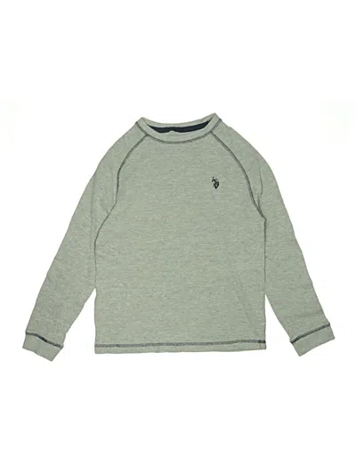 Pre-owned U.s. Polo Assn Kids' Sweatshirt In Green