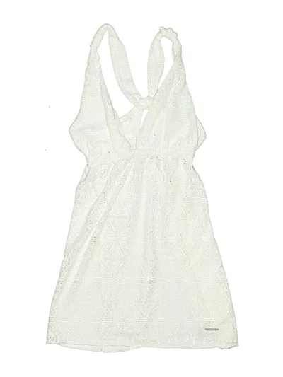 Pre-owned U.s. Polo Assn Swimsuit Cover Up In Ivory
