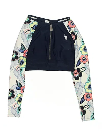 Pre-owned U.s. Polo Assn Kids' Track Jacket In Blue