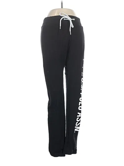 Pre-owned U.s. Polo Assn Track Pants In Black