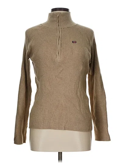 Pre-owned U.s. Polo Assn Turtleneck Sweater In Brown